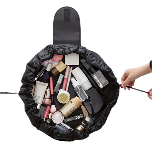 Makeup Bag with Drawstring Closure